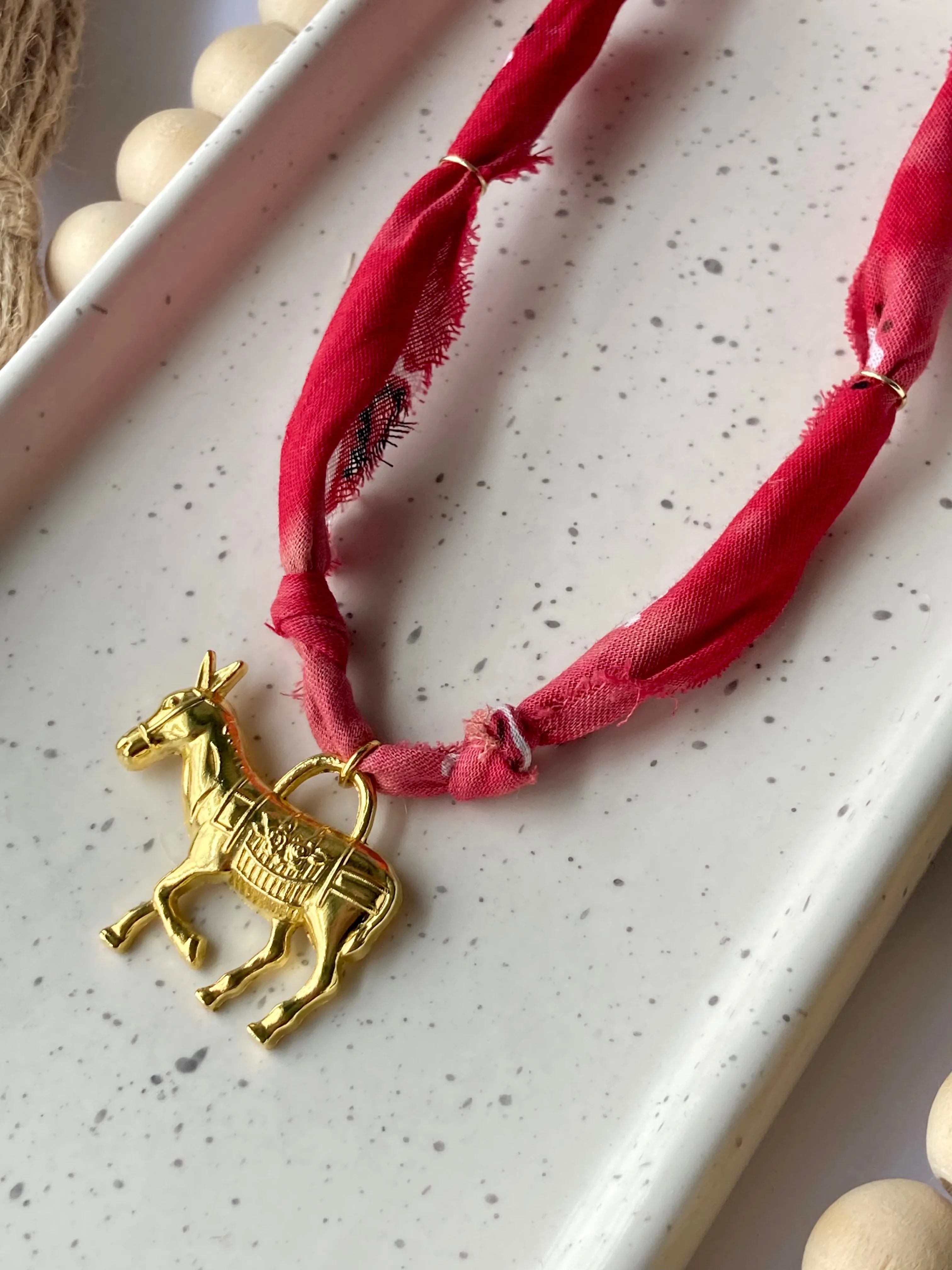 * PRE-ORDER | Bandana Charm Necklace | Mule