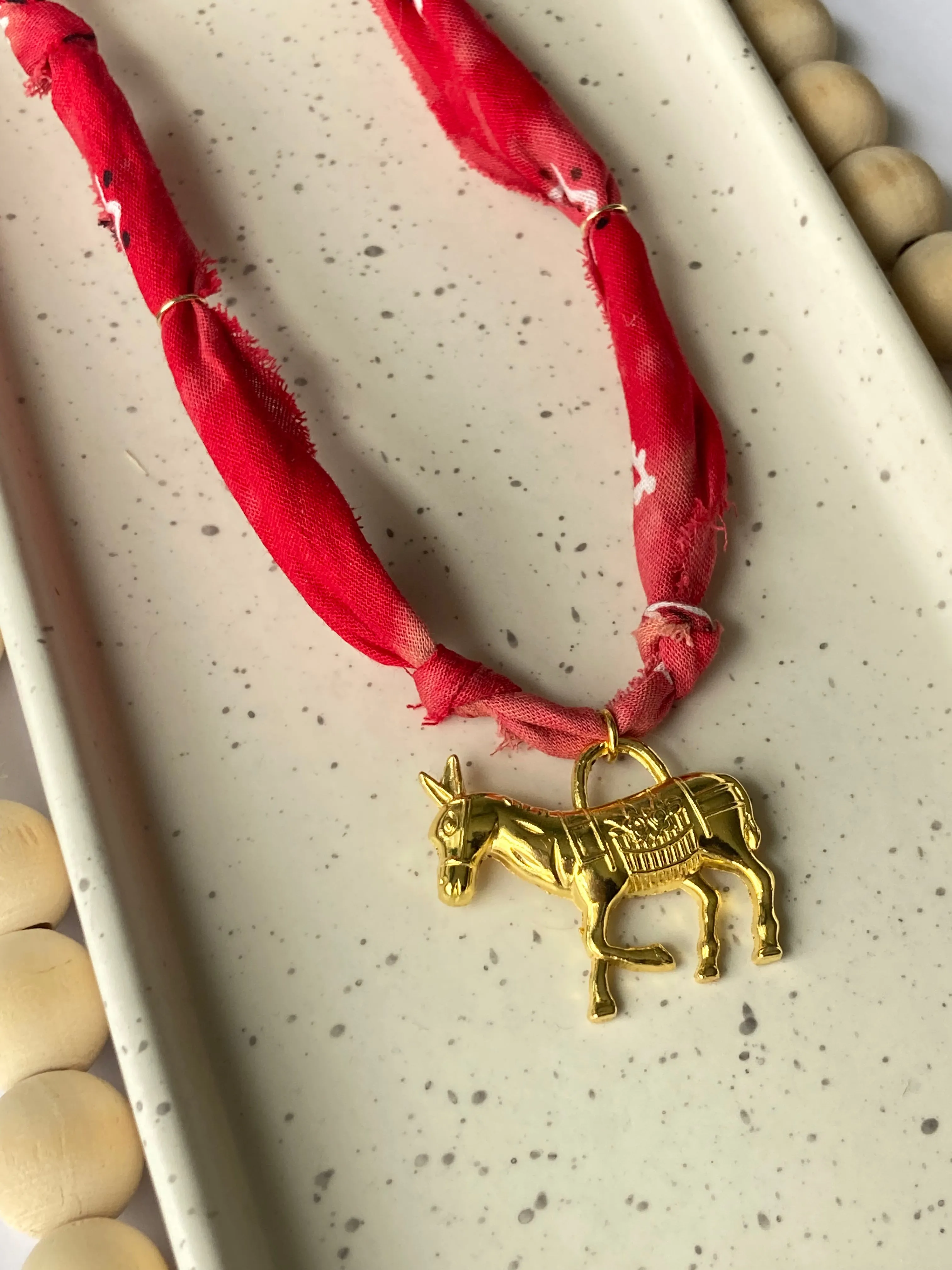 * PRE-ORDER | Bandana Charm Necklace | Mule