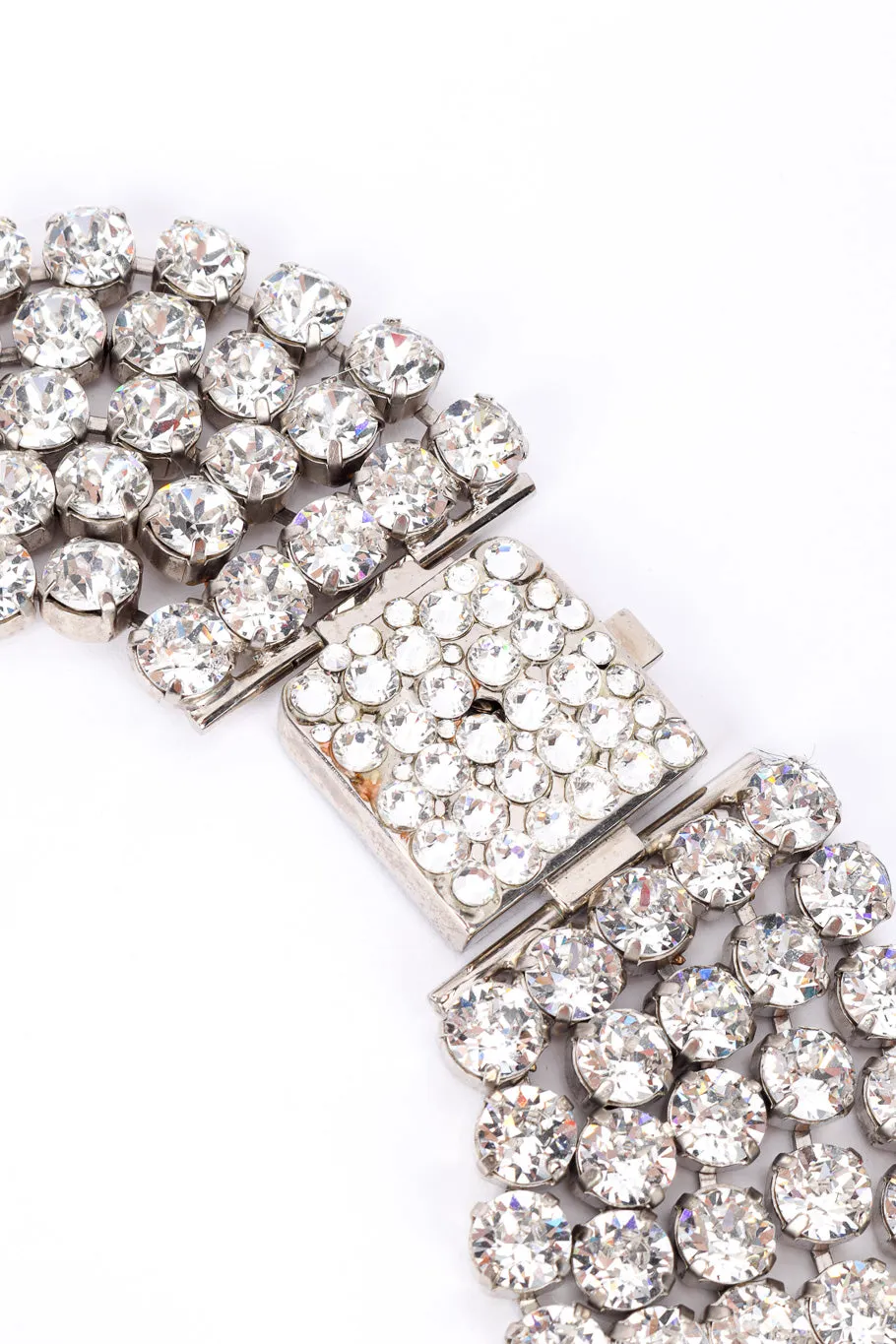 5 Strand Crystal Collar Necklace