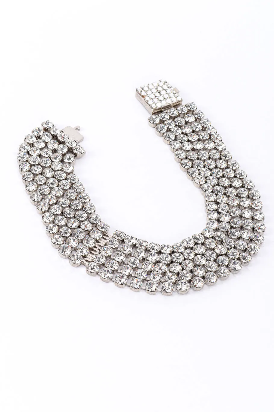5 Strand Crystal Collar Necklace