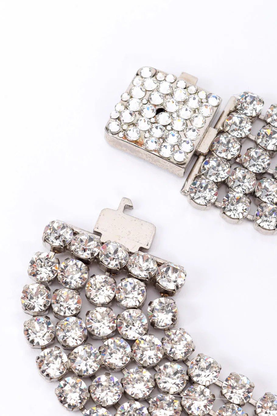 5 Strand Crystal Collar Necklace