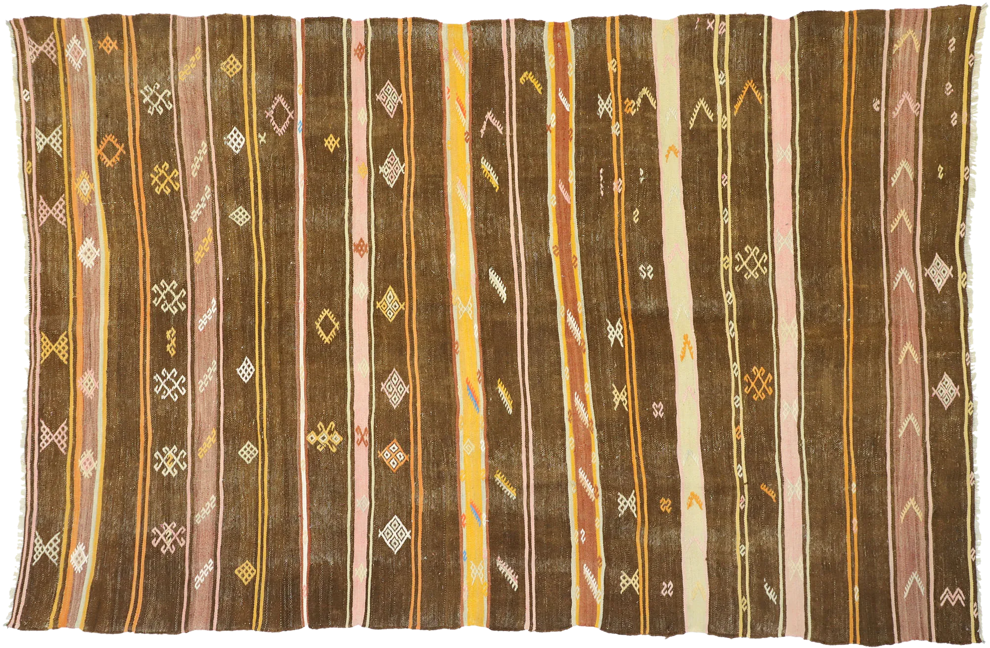 7'2" x 11" Vintage Kilim Rug