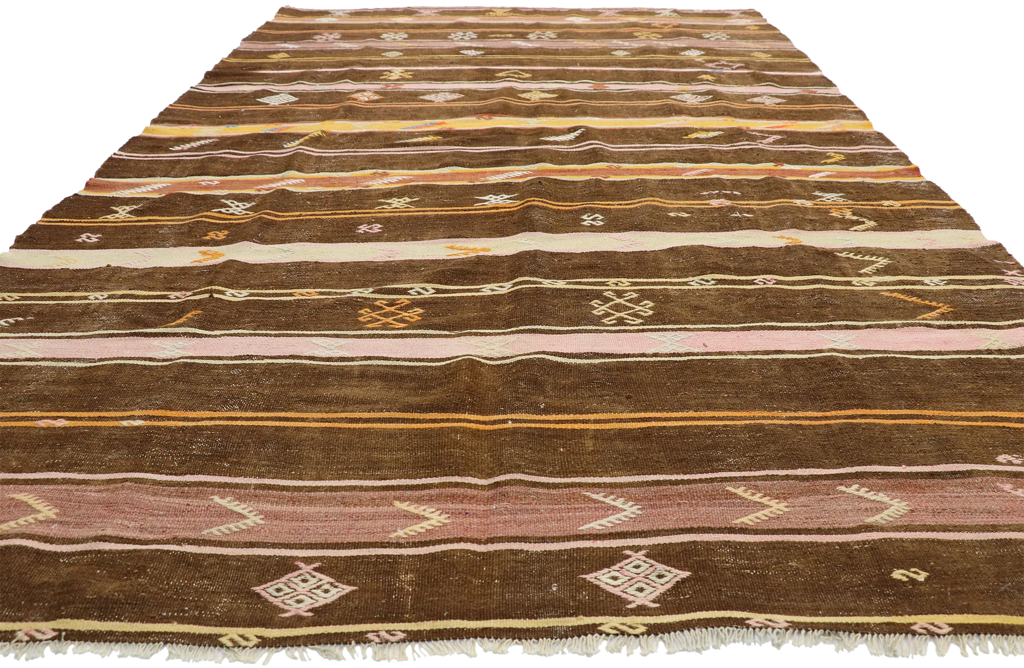 7'2" x 11" Vintage Kilim Rug