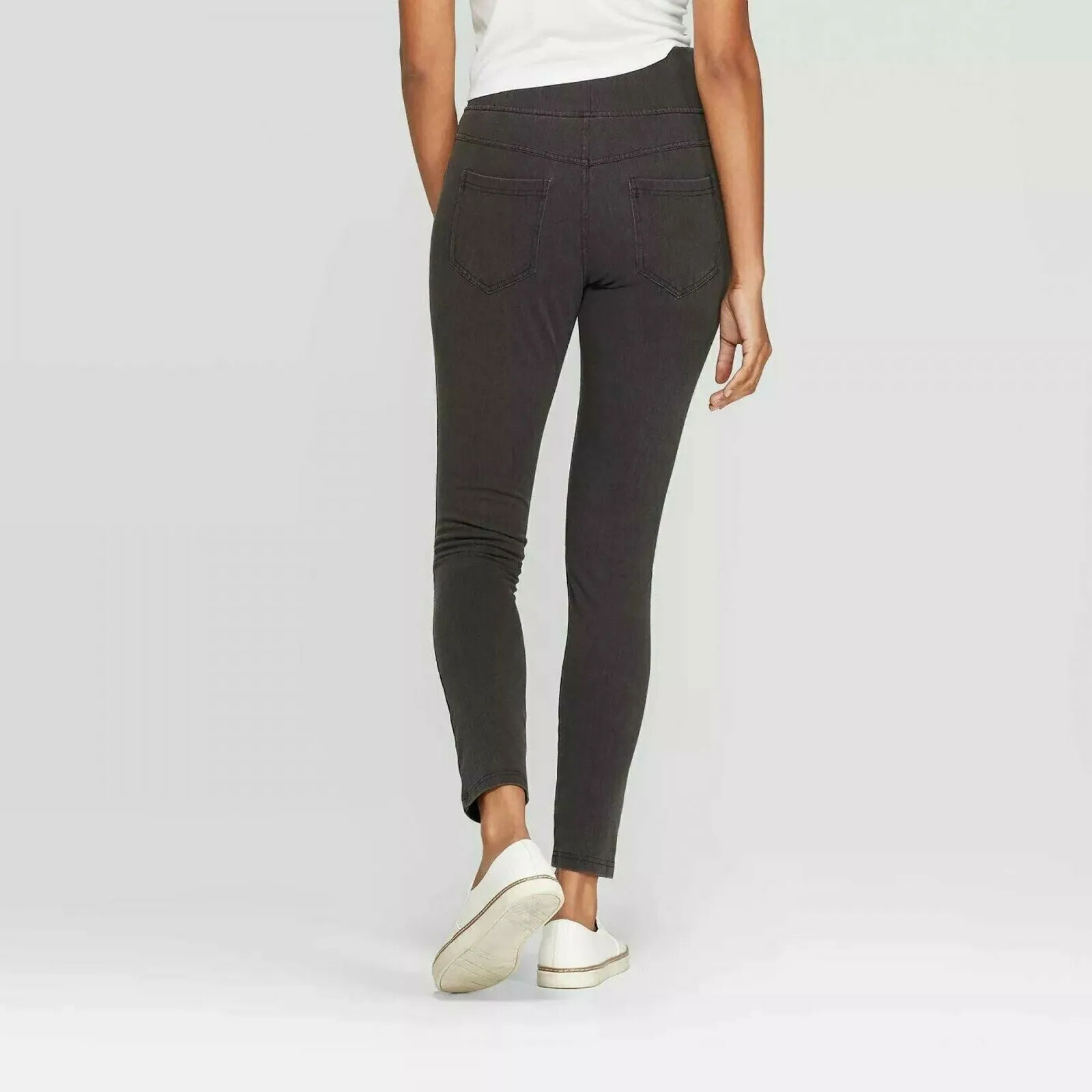 A New Day Women'a High Waist Jeggings Grey Large