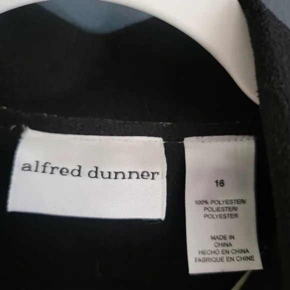 Alfred Dunner Faux Leather Barn Jacket Utility‎ Chore Jacket Size 16