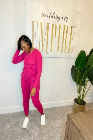Alma Jogger Set (Magenta)