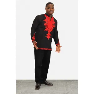 Ame Arrow Point Men's African Shirt