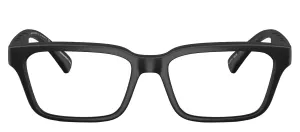 Armani Exchange AX 3116 8078 Rectangle Plastic Black Eyeglasses with Logo Stamped Demo Lenses