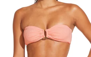 Astrid Bandeau-Moss Adj Side String Bikini ::RET
