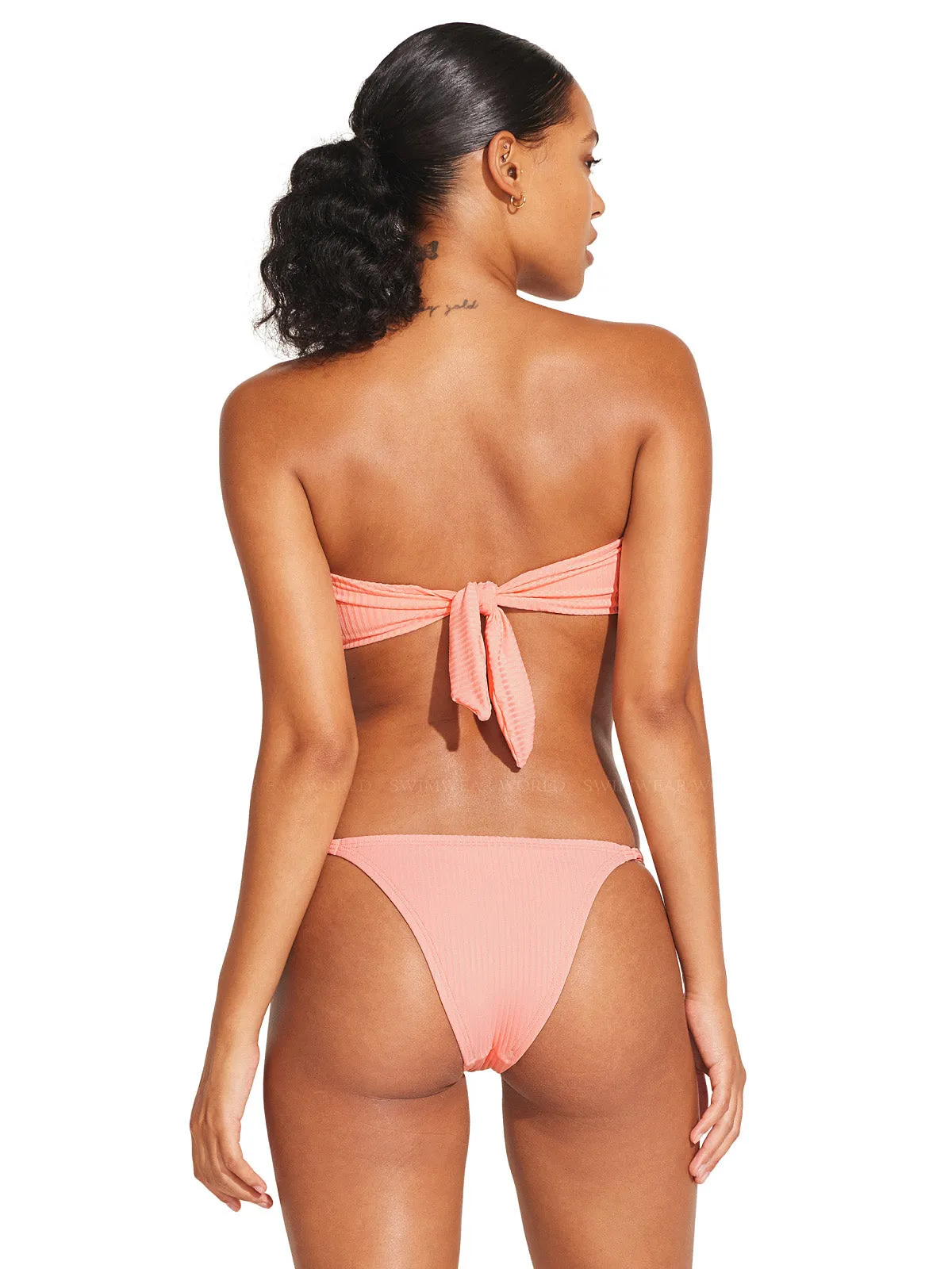 Astrid Bandeau-Moss Adj Side String Bikini ::RET