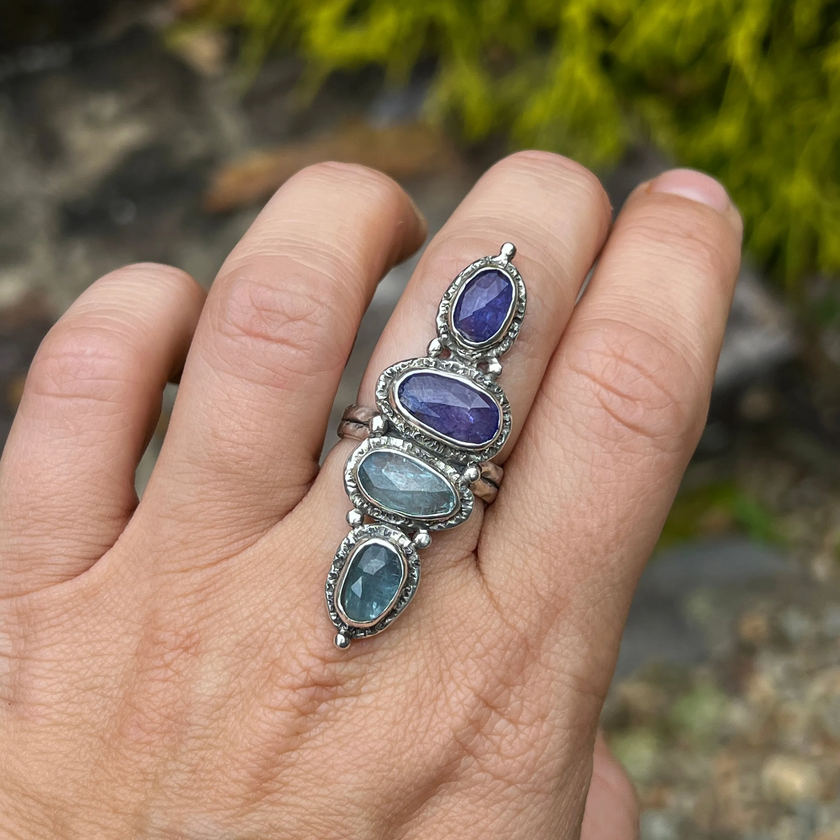 AVAILABLE- Kyanite & Tanzanite Ring Sz 7.5