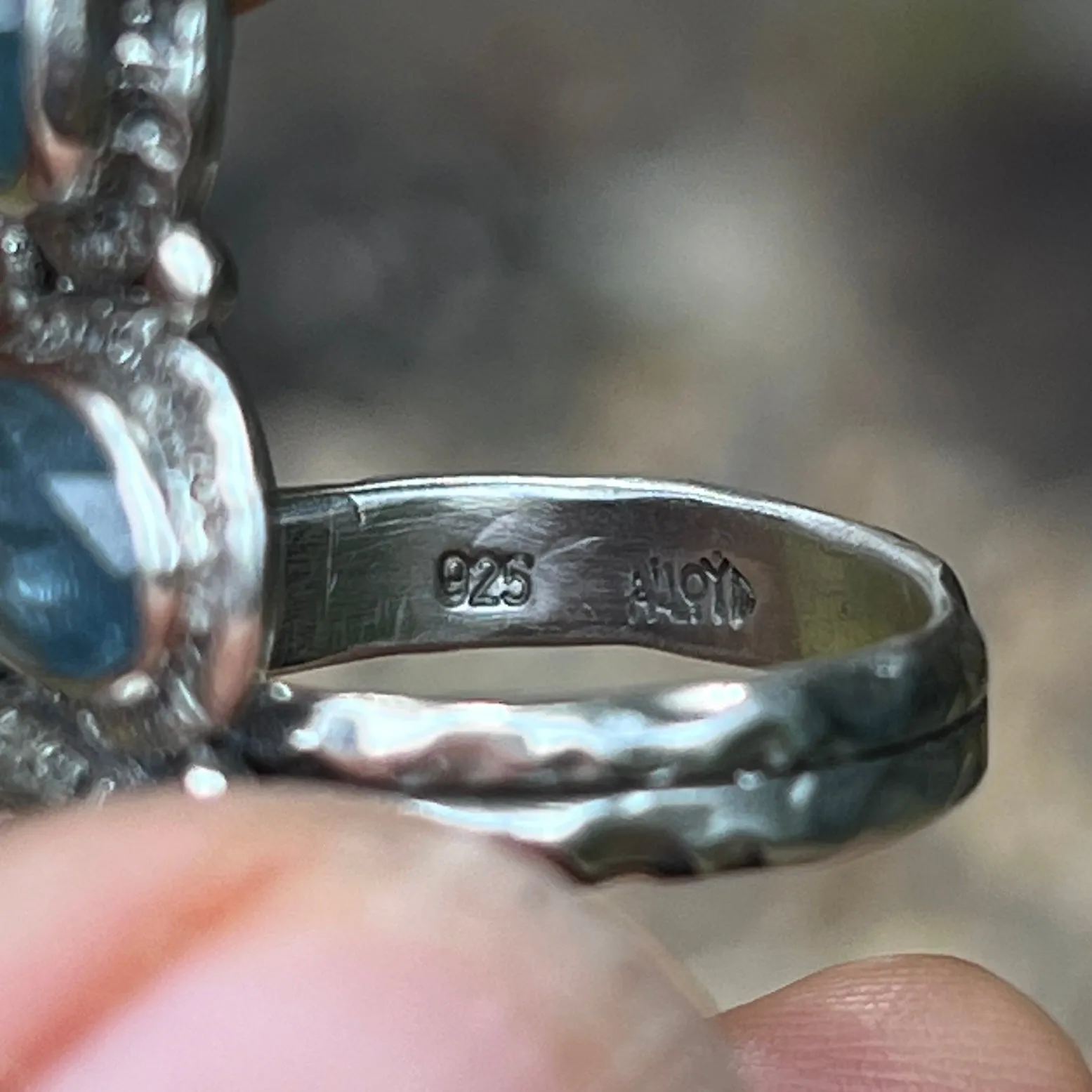 AVAILABLE- Kyanite & Tanzanite Ring Sz 7.5