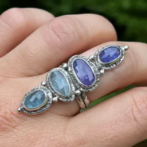 AVAILABLE- Kyanite & Tanzanite Ring Sz 7.5