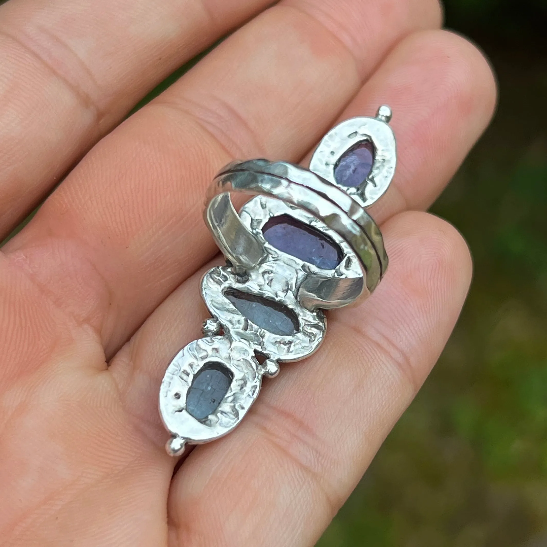 AVAILABLE- Kyanite & Tanzanite Ring Sz 7.5