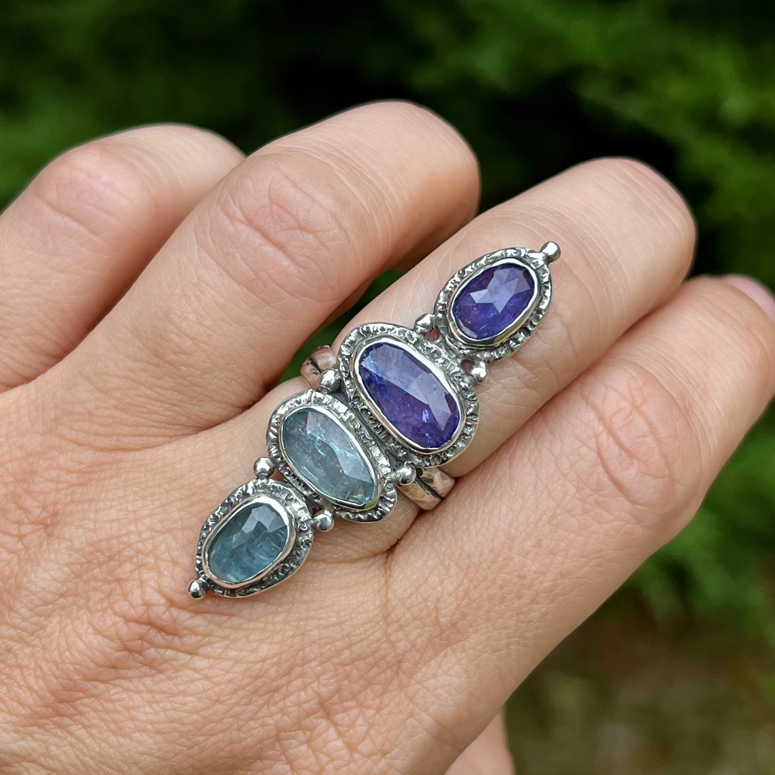 AVAILABLE- Kyanite & Tanzanite Ring Sz 7.5