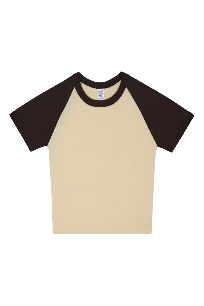 Baby Rib Short Sleeve Raglan