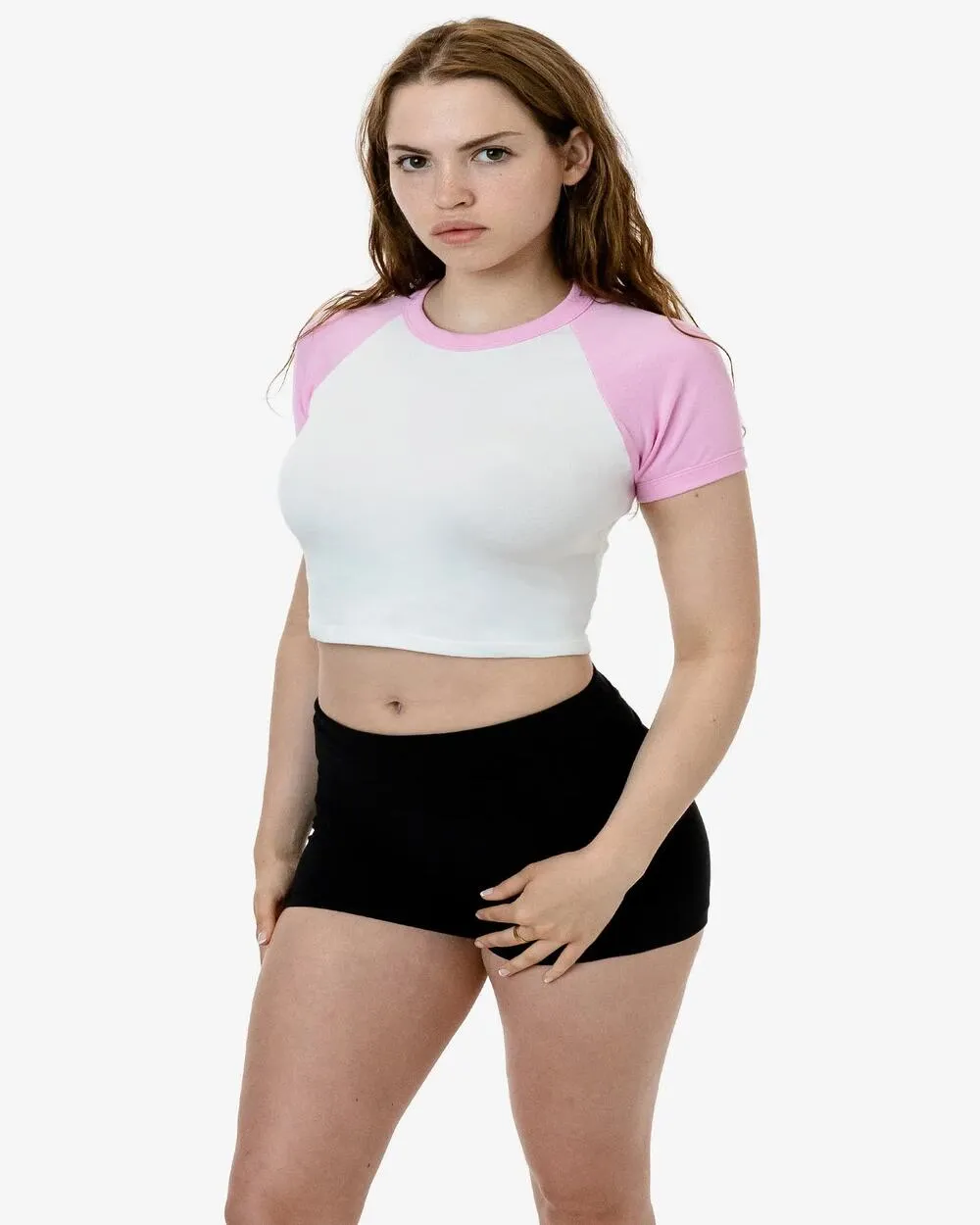 Baby Rib Short Sleeve Raglan