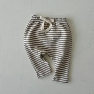 Baby Striped Leggings - Beige