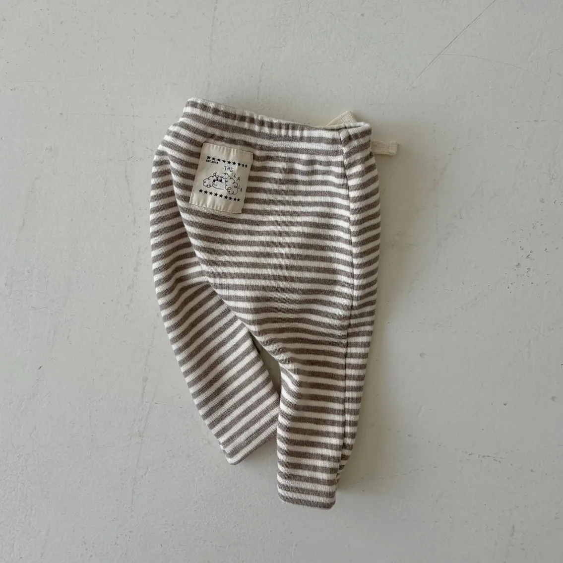 Baby Striped Leggings - Beige