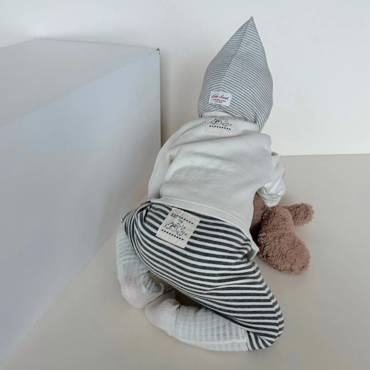 Baby Striped Leggings - Melange