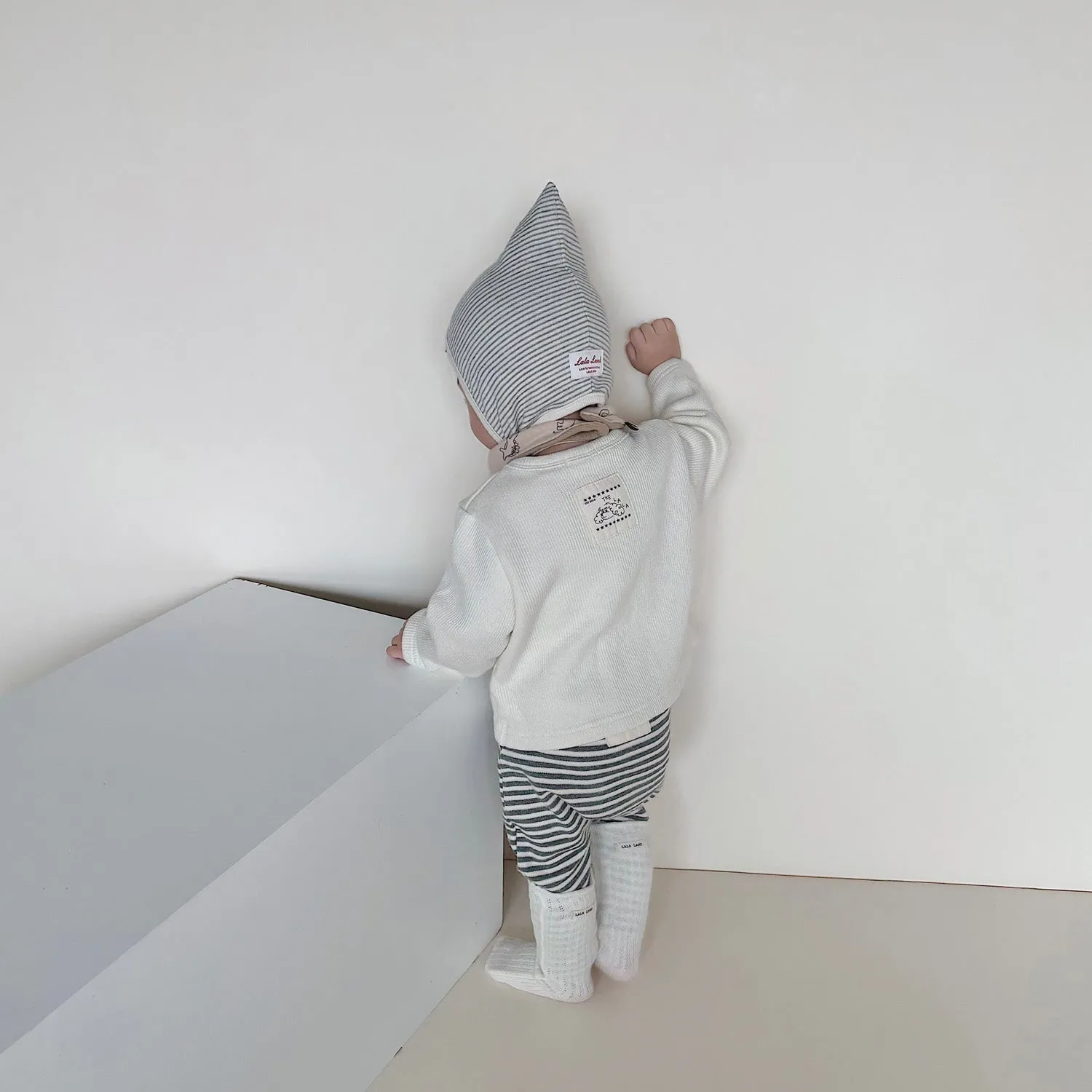 Baby Striped Leggings - Melange