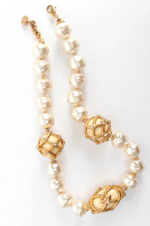 Baroque Pearl Rhinestone Necklace