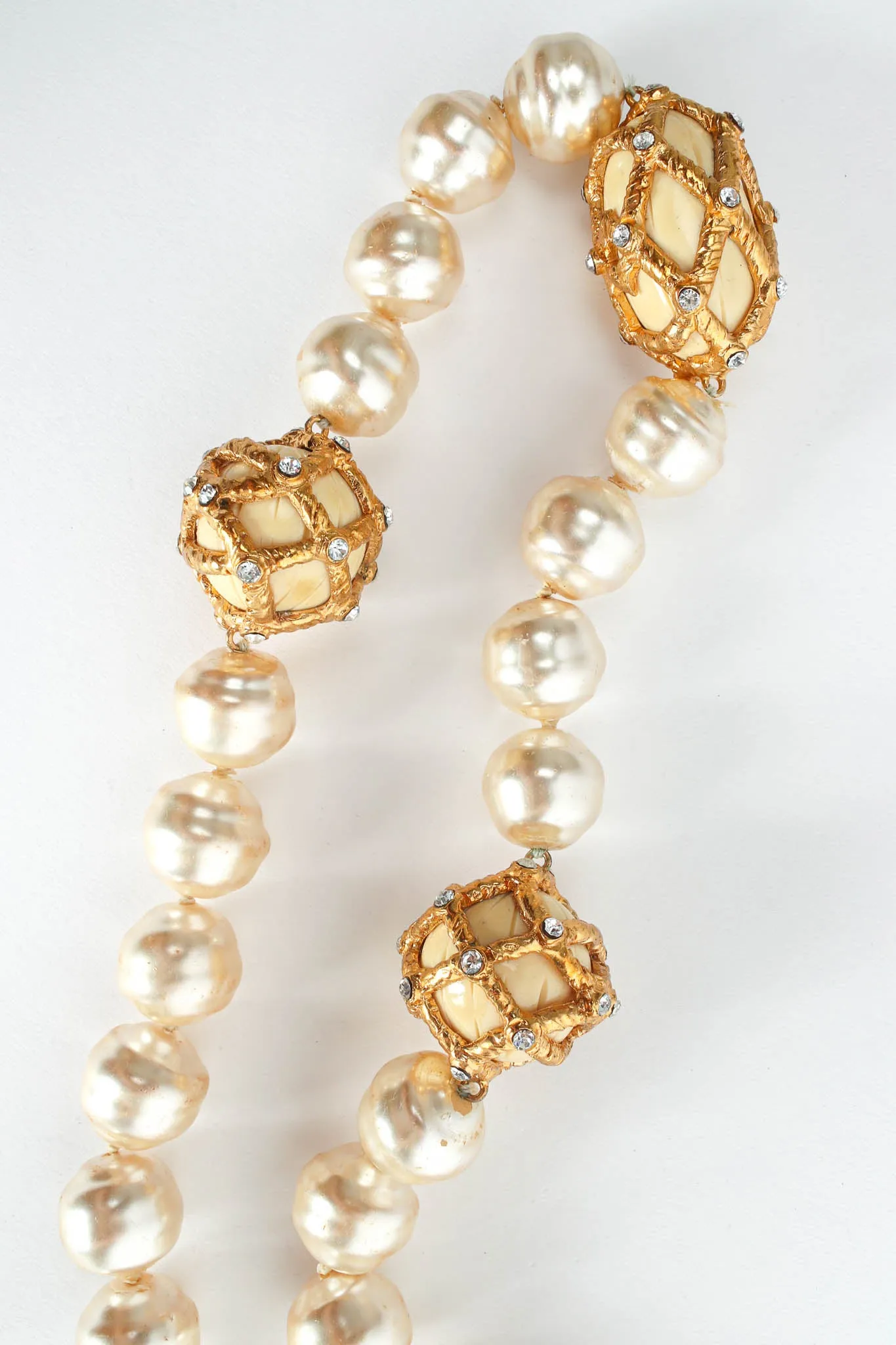 Baroque Pearl Rhinestone Necklace