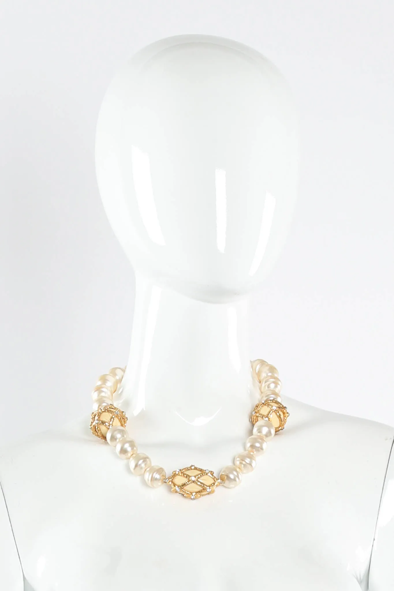Baroque Pearl Rhinestone Necklace
