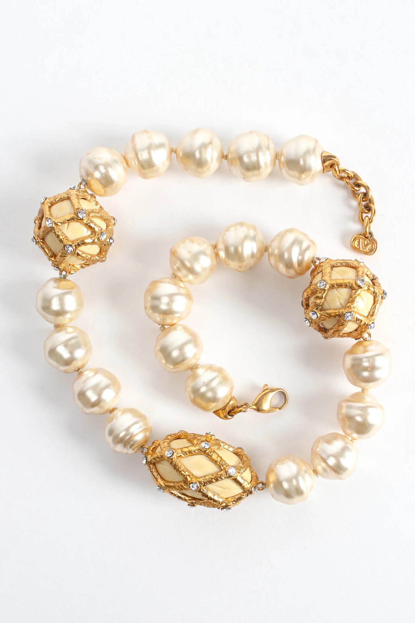 Baroque Pearl Rhinestone Necklace