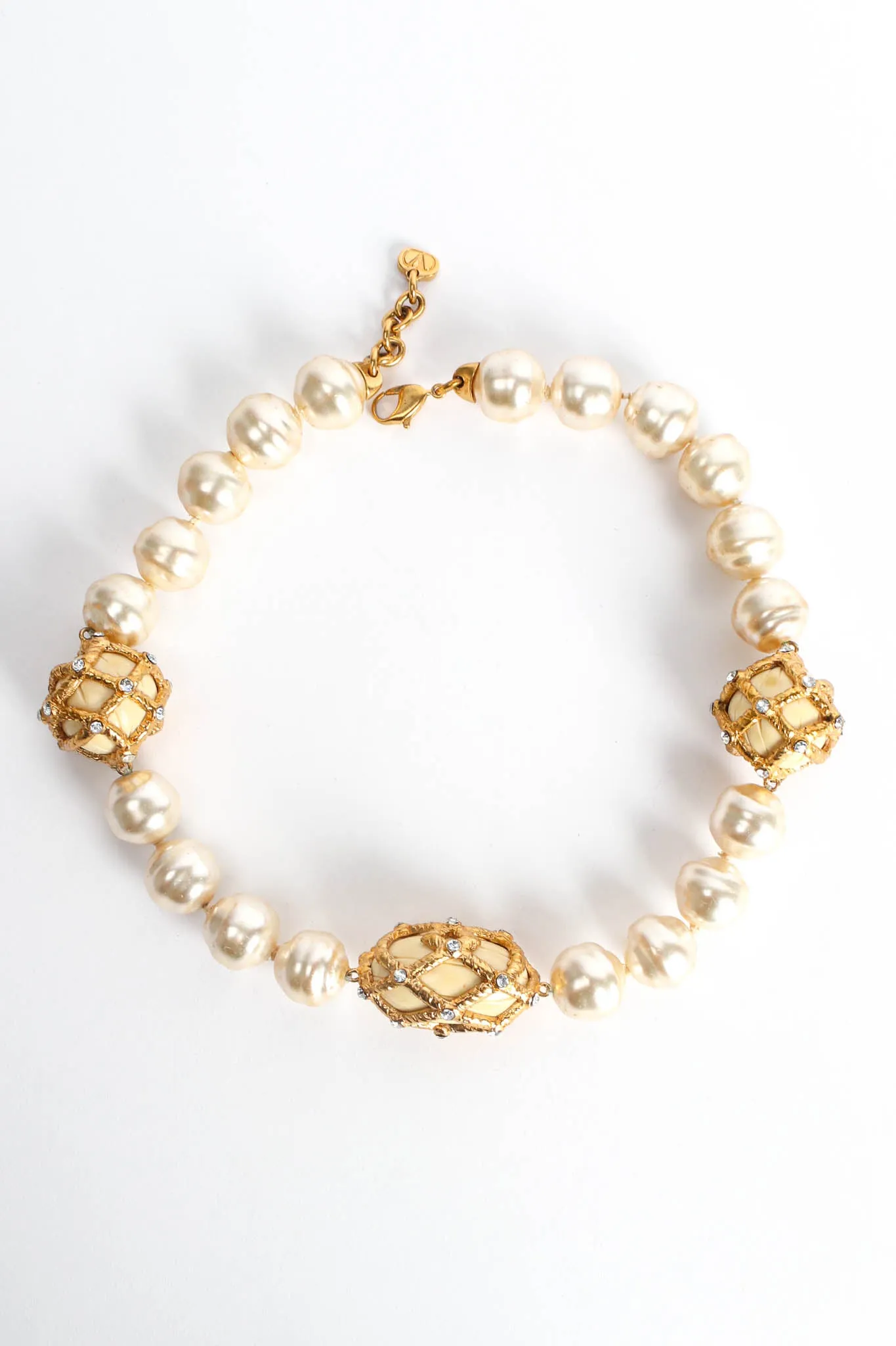 Baroque Pearl Rhinestone Necklace