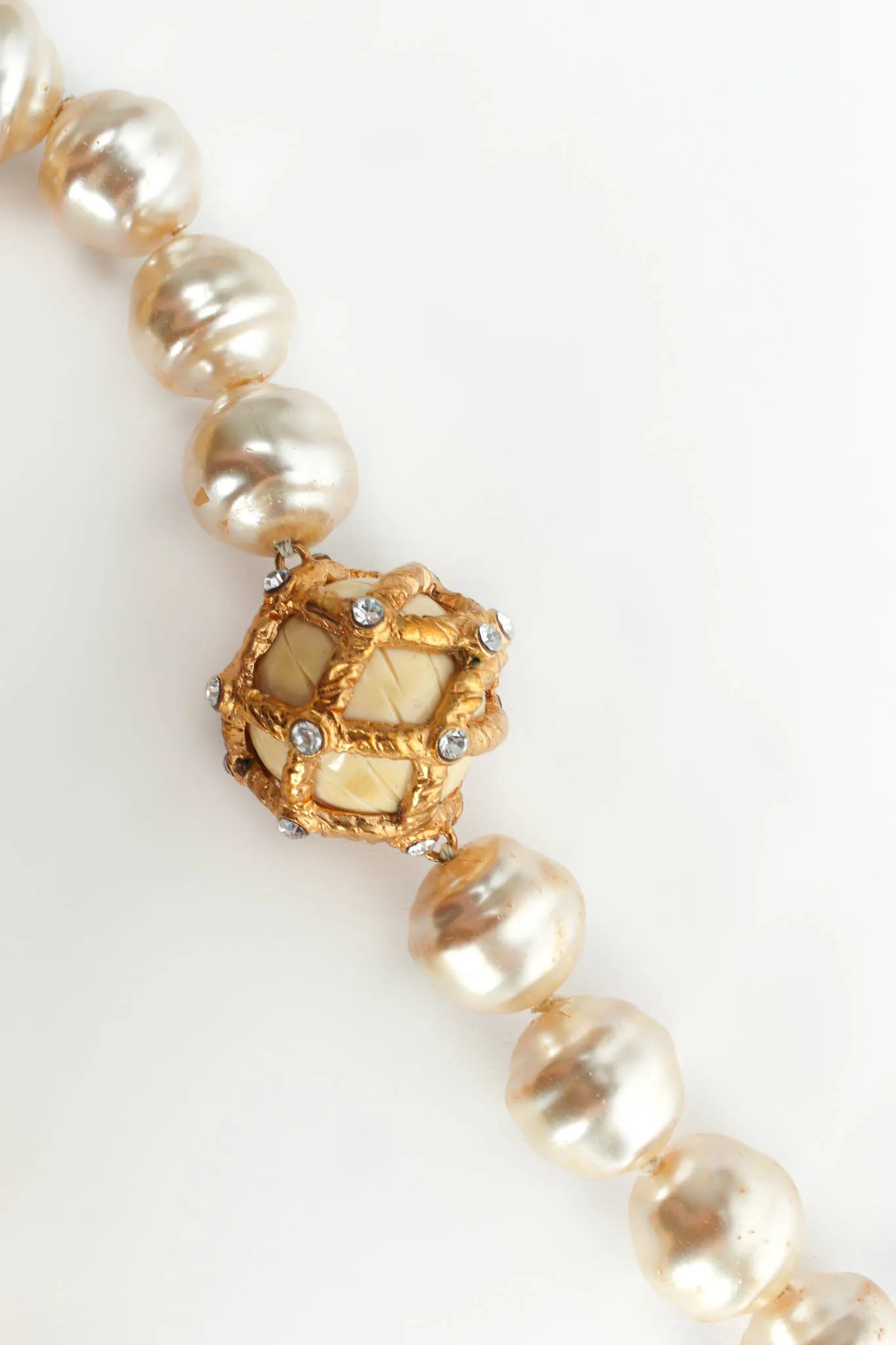 Baroque Pearl Rhinestone Necklace