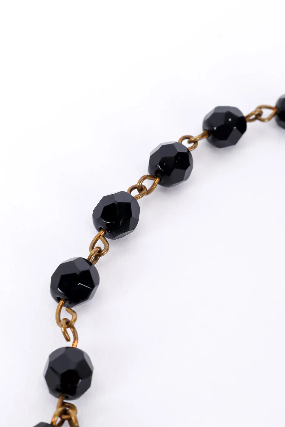 Beaded Dangle Collar Necklace