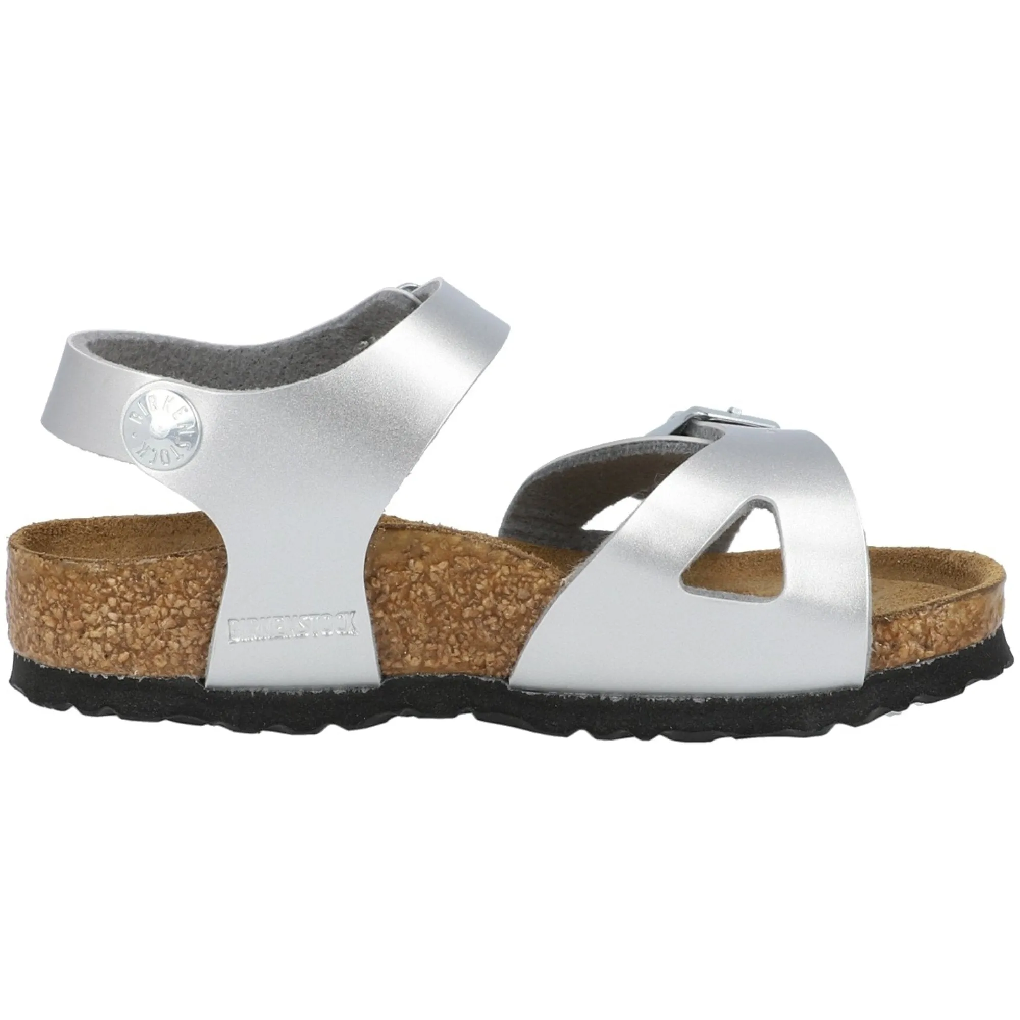 Birkenstock Rio Kids Metallic Silver Sandals