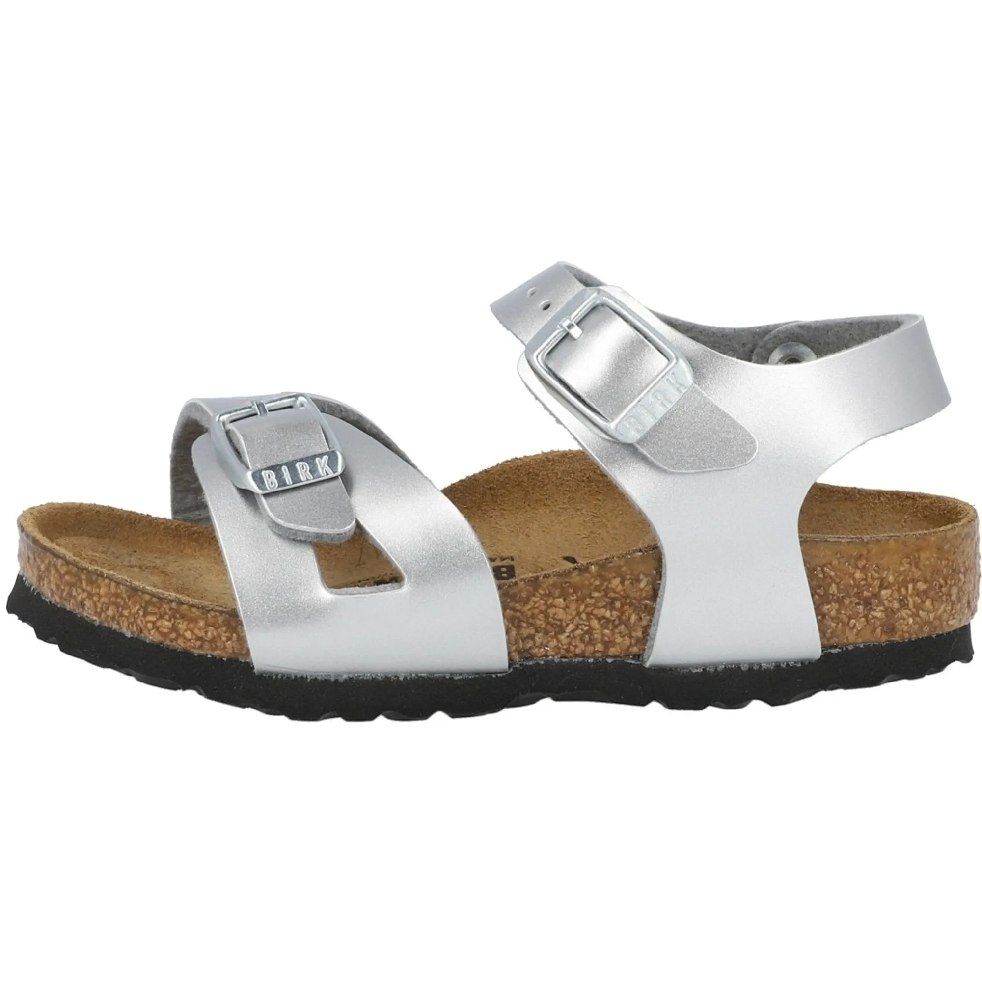 Birkenstock Rio Kids Metallic Silver Sandals