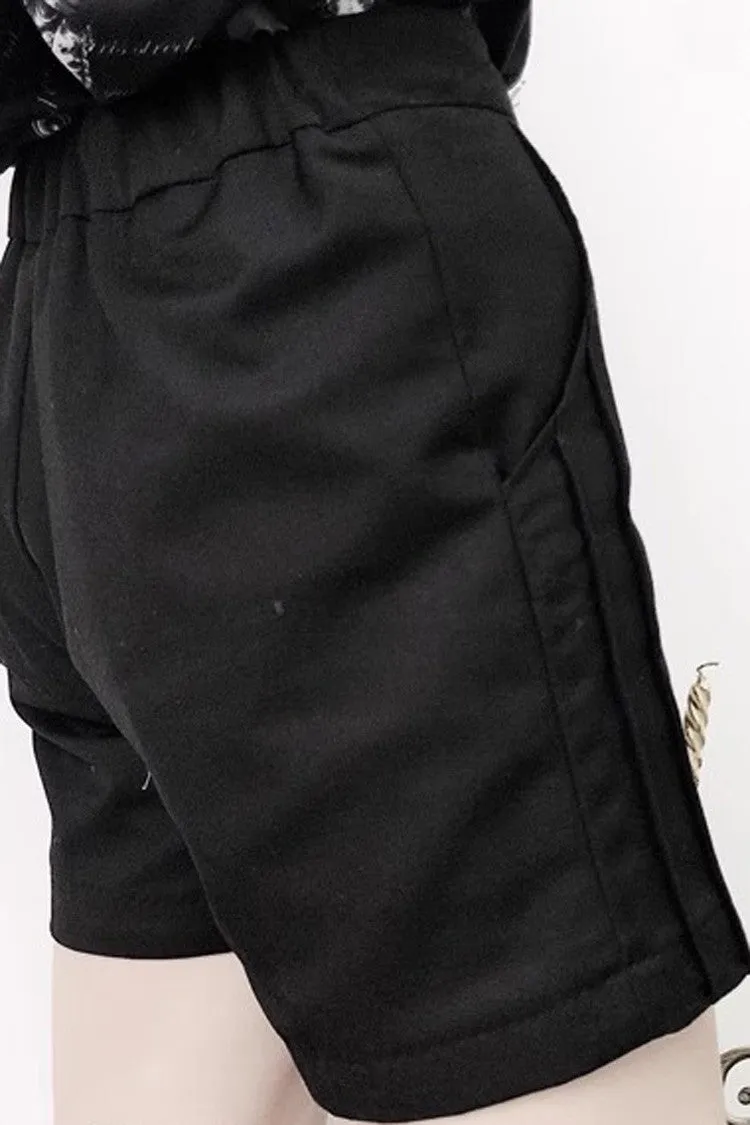 Black Gothic Vintage Elegant Ouji Fashion Lolita Shorts