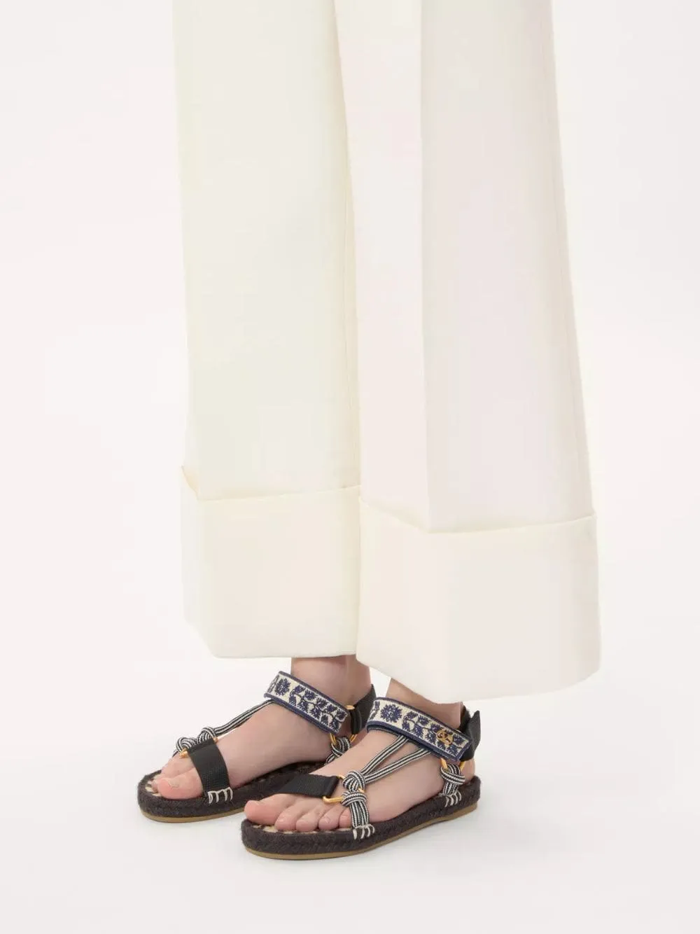 Black Lake Powell Sandal with Grape Embroidery