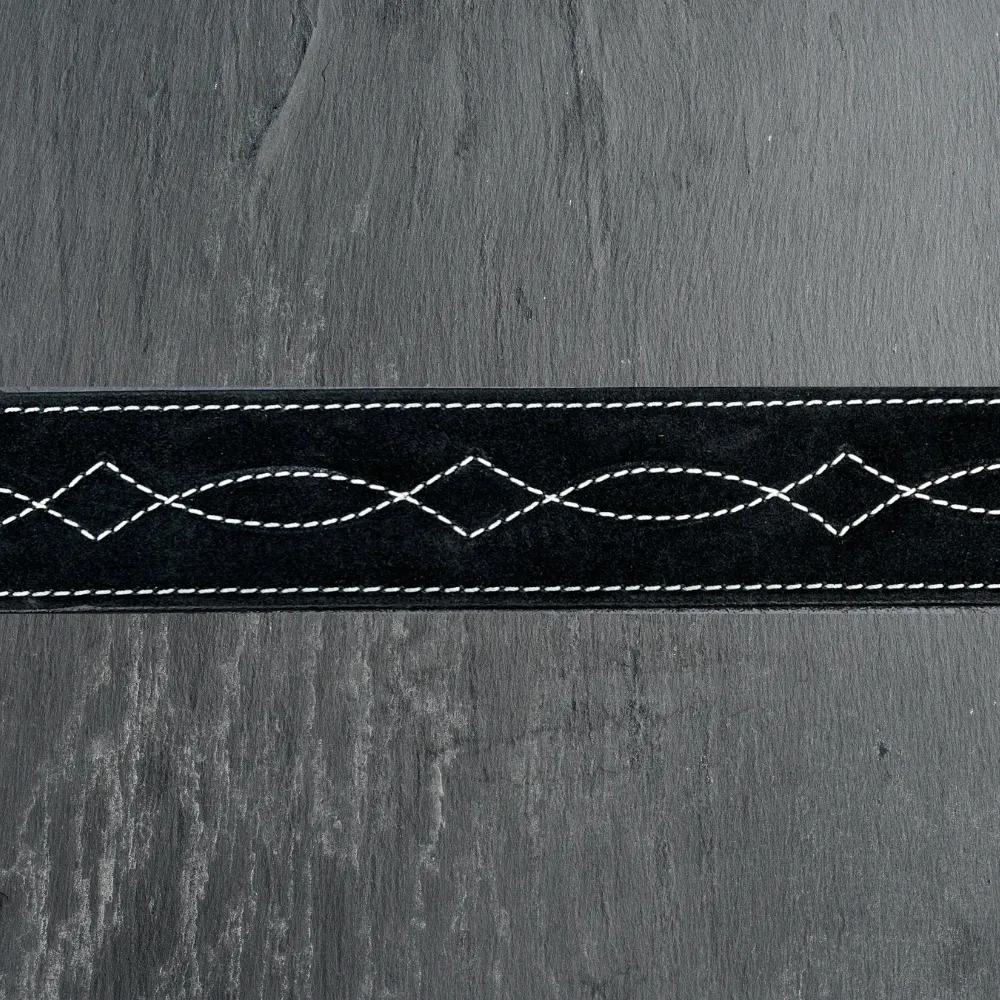 Black Suede Belt (2")