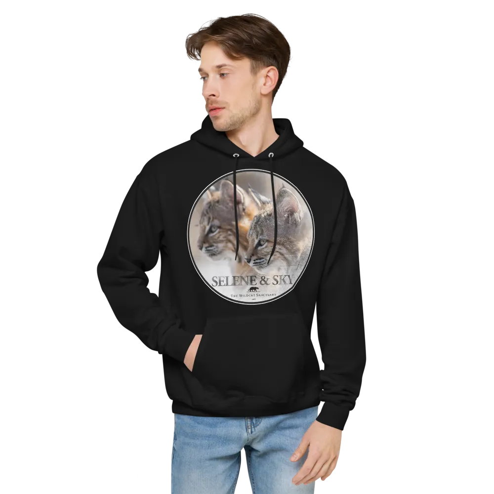 Bobcat Sisters Sky & Selene Unisex Fleece Hoodie
