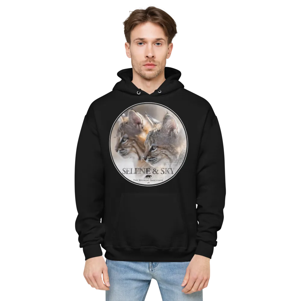 Bobcat Sisters Sky & Selene Unisex Fleece Hoodie