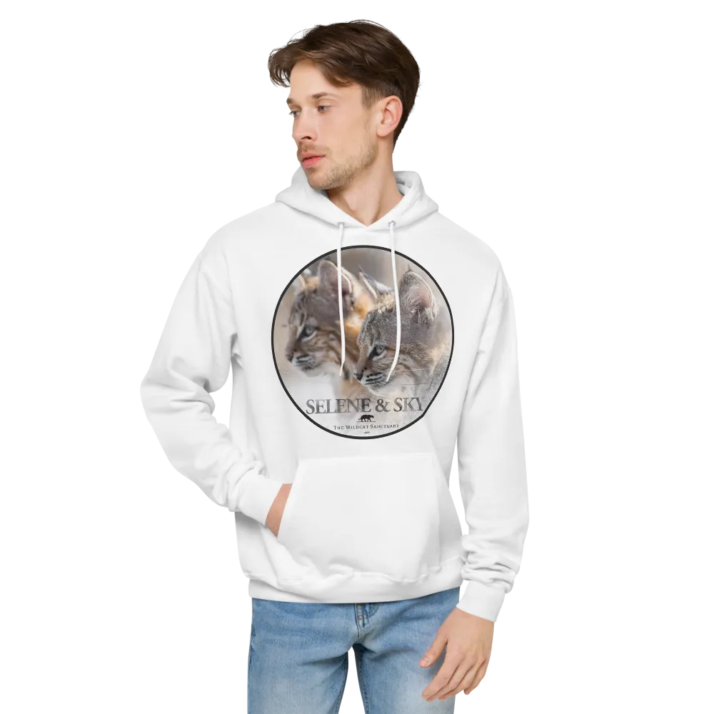Bobcat Sisters Sky & Selene Unisex Fleece Hoodie