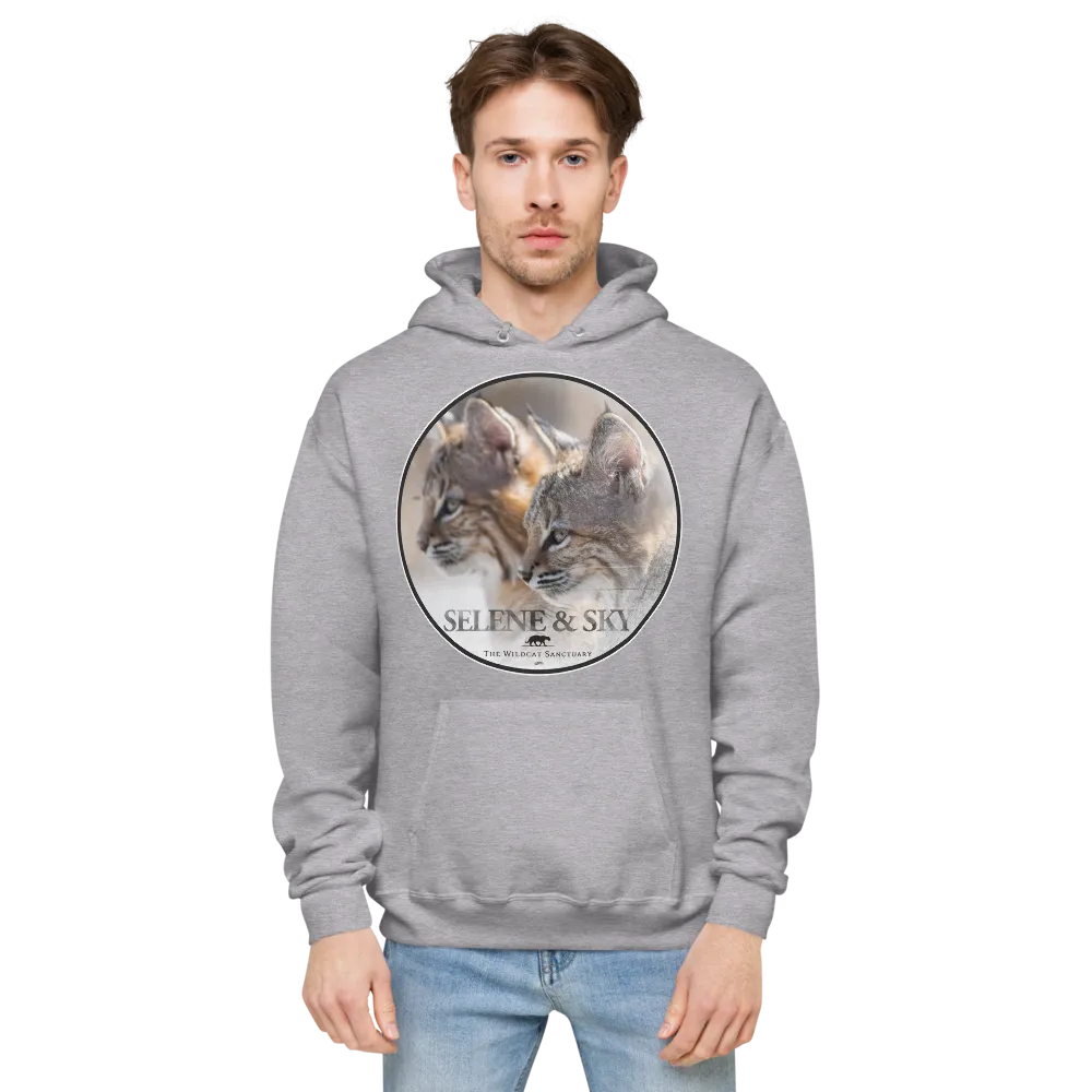 Bobcat Sisters Sky & Selene Unisex Fleece Hoodie