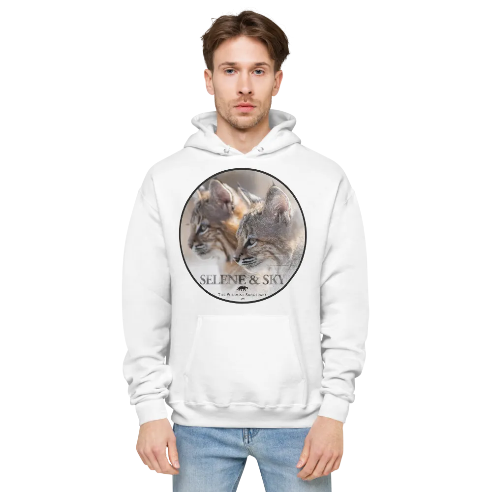 Bobcat Sisters Sky & Selene Unisex Fleece Hoodie