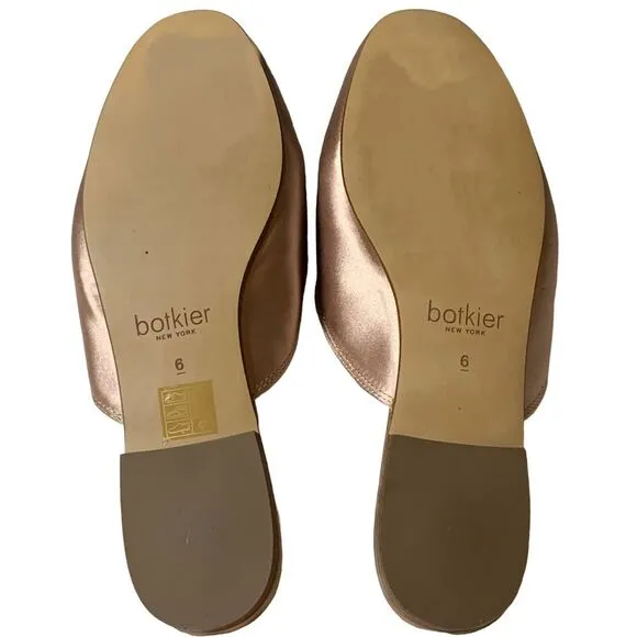BOTKIER Clare Loafer Mule In Blush Satin