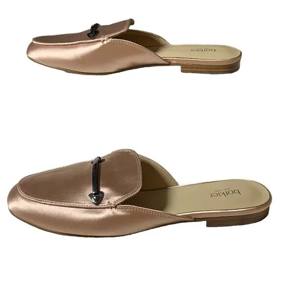 BOTKIER Clare Loafer Mule In Blush Satin