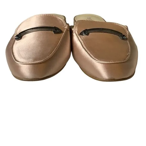 BOTKIER Clare Loafer Mule In Blush Satin