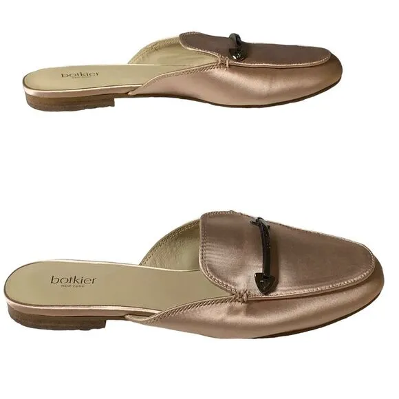 BOTKIER Clare Loafer Mule In Blush Satin
