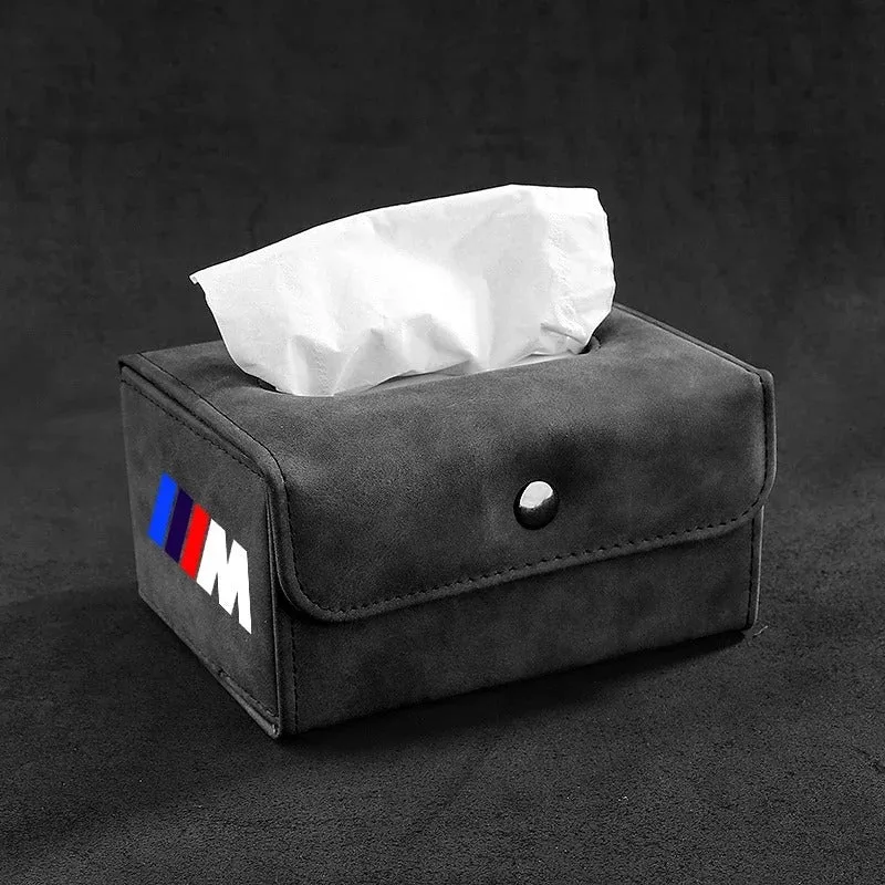 Car Suede Tissue Bag Protector Cover - Universal Tissue Box for Car