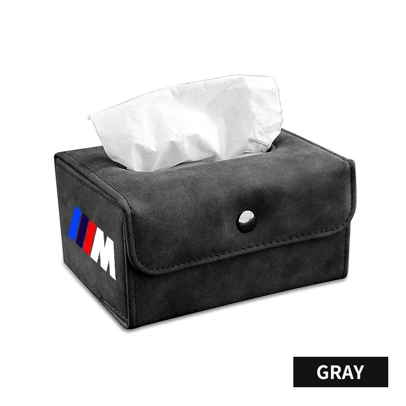 Car Suede Tissue Bag Protector Cover - Universal Tissue Box for Car