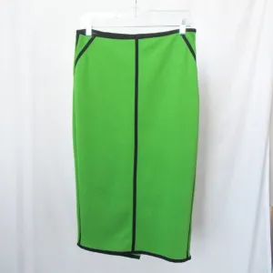 Chic Retro Green Pencil Suit Skirt Barbiecore Vintage Style Slim Fit Fashion