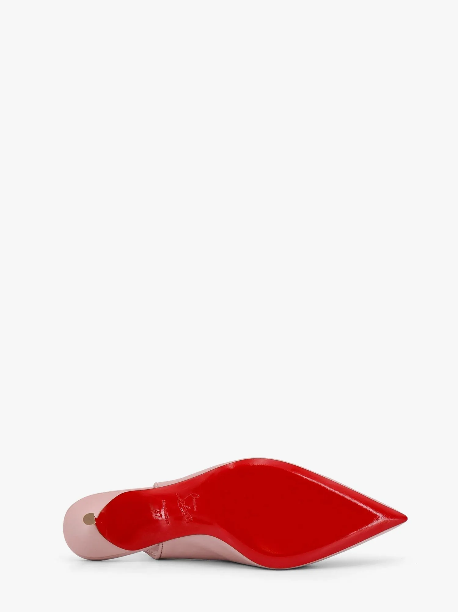 Christian Louboutin Sporty Kate Leather Slingback With Metal Monogram